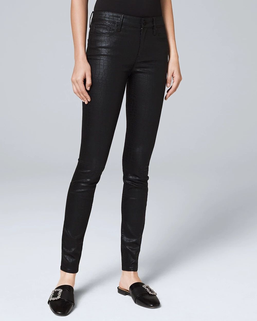 Paige coated skinny jeans clearance